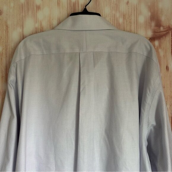 Joseph A. Bank Traveler Collection Purple Grid Print Button Down Shirt - Picture 8 of 11